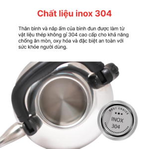 Ấm Điện Đun Nước Siêu Tốc Inox 304 4.2L, HAPPYCOOK, HEK-420S