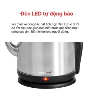 Ấm Điện Đun Nước Siêu Tốc Inox 304 4.2L, HAPPYCOOK, HEK-420S