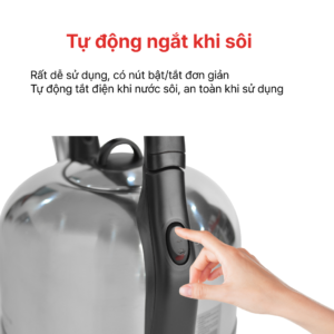 Ấm Điện Đun Nước Siêu Tốc Inox 304 4.2L, HAPPYCOOK, HEK-420S