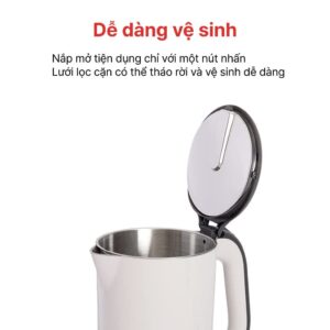 Ấm Đun Siêu Tốc 1.7L HAPPYCOOK, HEK-17WF
