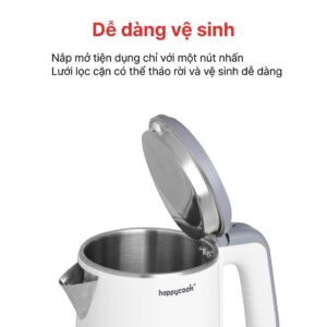 Ấm siêu tốc Happy Cook 1.2L, HEK-120PW