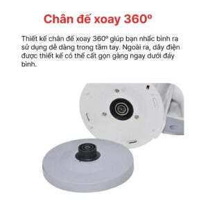 Ấm siêu tốc Happy Cook 1.2L, HEK-120PW