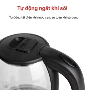 Ấm siêu tốc thủy tinh 1.8L HAPPYCOOK, HEK-183G