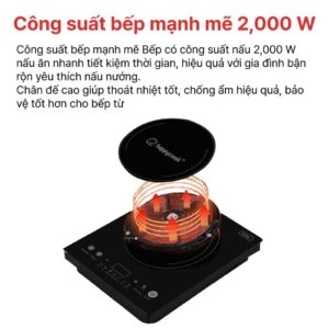 Bếp từ đơn cảm ứng HAPPYCOOK, HSI-200CB