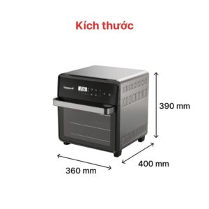 [Combo Sale] Nồi chiên không dầu lò nướng 16L HAPPYCOOK + Máy Xay Cầm Tay 4 In 1 Đa Năng 1000W