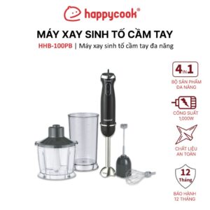 [Combo Sale] Nồi chiên không dầu lò nướng 16L HAPPYCOOK + Máy Xay Cầm Tay 4 In 1 Đa Năng 1000W