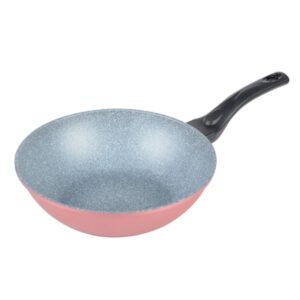 Chảo đúc vân đá đáy từ sâu lòng chống dính Aura 24, 26, 28cm, HAPPYCOOK, AWP