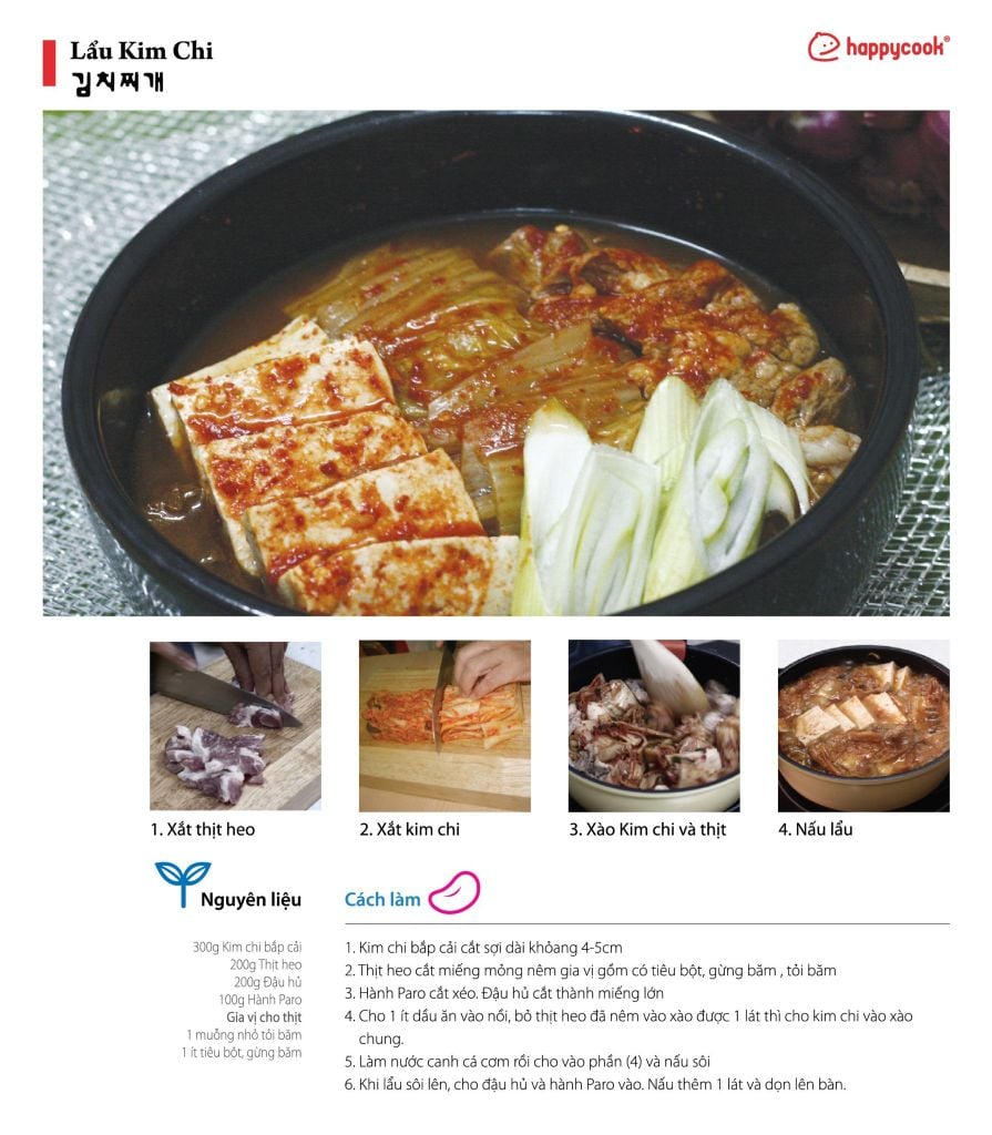 Lẩu Kim Chi (김치찌개) – HAPPYCOOK