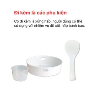 Nồi cơm điện Mini 0.8 Lít HCJ-080G
