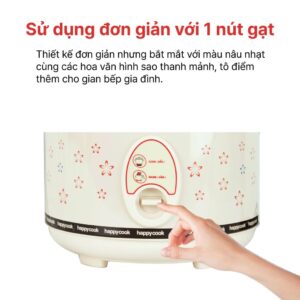 Nồi Cơm Điện Nắp Gài 1.8 Lít Happy Cook, HC-180