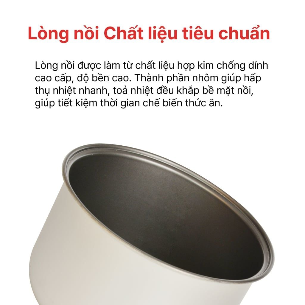 Nồi cơm điện nắp gài 3L HAPPYCOOK, HCJ-300W