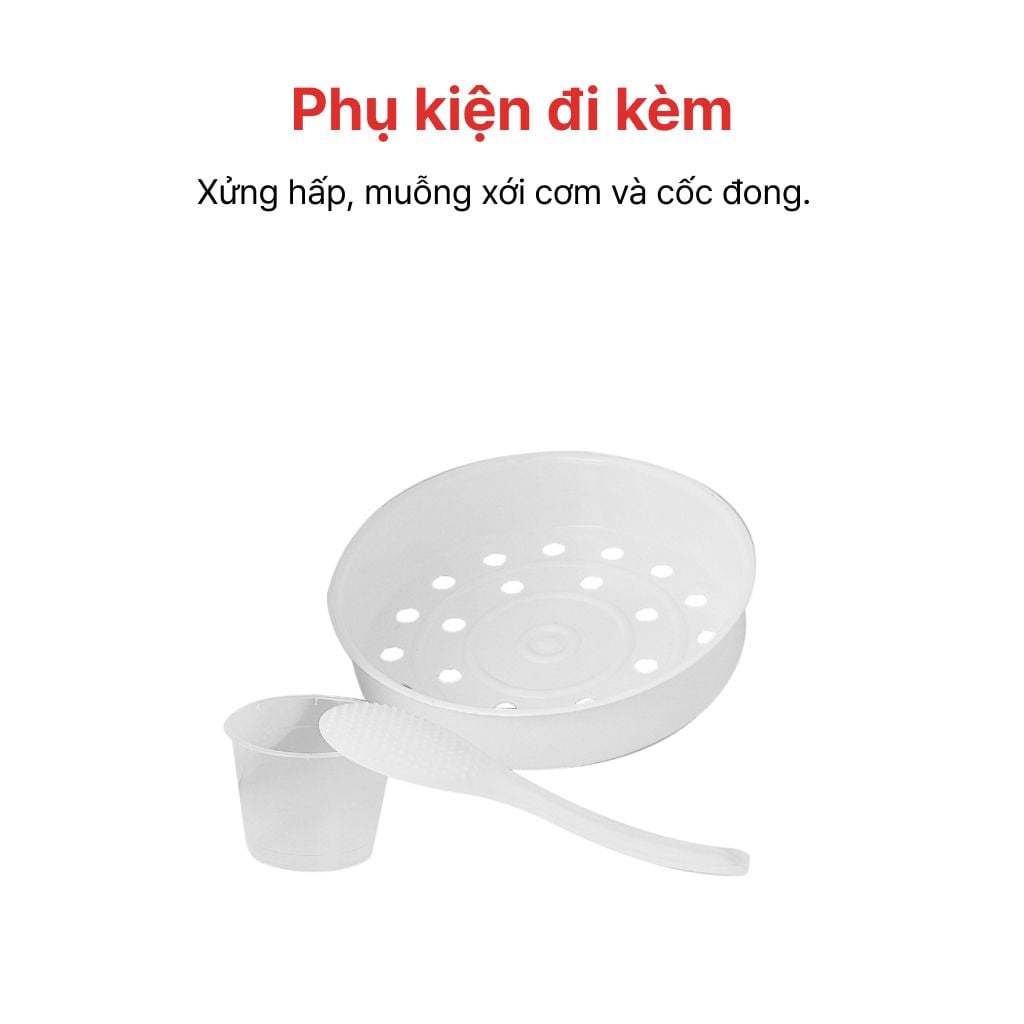 Nồi cơm điện nắp gài 3L HAPPYCOOK, HCJ-300W